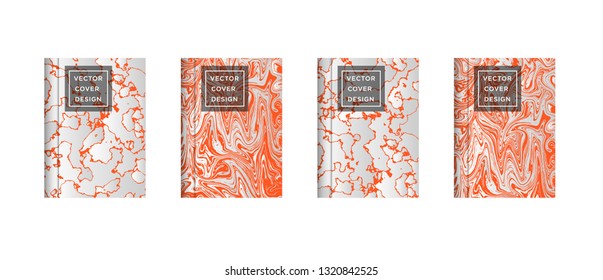 Mixture of acrylic paints. Liquid marble texture. Fluid art. Applicable for design cover, presentation, invitation, flyer, annual report, poster and business card, desing packaging - Vector