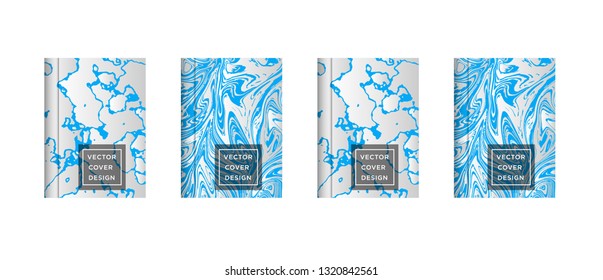 Mixture of acrylic paints. Liquid marble texture. Fluid art. Applicable for design cover, presentation, invitation, flyer, annual report, poster and business card, desing packaging - Vector