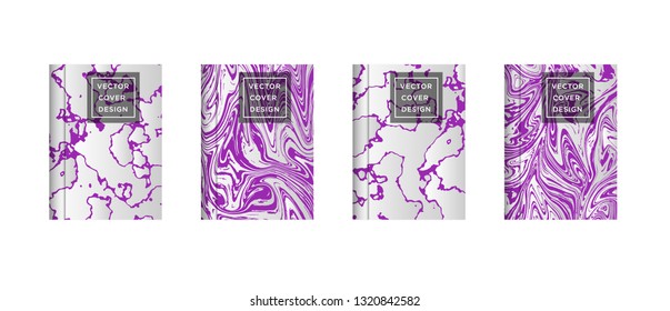 Mixture of acrylic paints. Liquid marble texture. Fluid art. Applicable for design cover, presentation, invitation, flyer, annual report, poster and business card, desing packaging - Vector