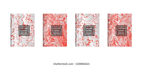 Mixture of acrylic paints. Liquid marble texture. Fluid art. Applicable for design cover, presentation, invitation, flyer, annual report, poster and business card, desing packaging - Vector