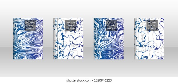 Mixture of acrylic paints. Liquid marble texture. Fluid art. Applicable for design cover, presentation, invitation, flyer, annual report, poster and business card, desing packaging - Vector