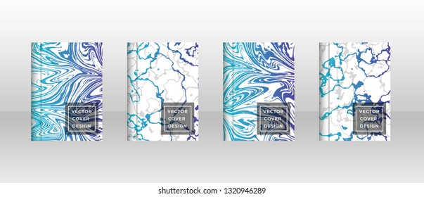Mixture of acrylic paints. Liquid marble texture. Fluid art. Applicable for design cover, presentation, invitation, flyer, annual report, poster and business card, desing packaging - Vector