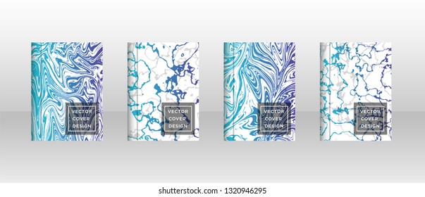 Mixture of acrylic paints. Liquid marble texture. Fluid art. Applicable for design cover, presentation, invitation, flyer, annual report, poster and business card, desing packaging - Vector