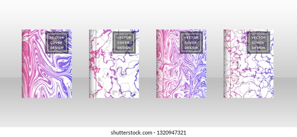 Mixture of acrylic paints. Liquid marble texture. Fluid art. Applicable for design cover, presentation, invitation, flyer, annual report, poster and business card, desing packaging - Vector