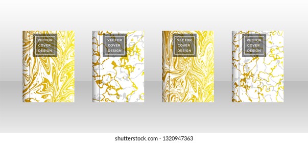 Mixture of acrylic paints. Liquid marble texture. Fluid art. Applicable for design cover, presentation, invitation, flyer, annual report, poster and business card, desing packaging - Vector