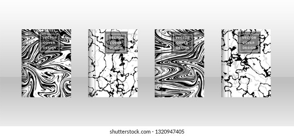 Mixture of acrylic paints. Liquid marble texture. Fluid art. Applicable for design cover, presentation, invitation, flyer, annual report, poster and business card, desing packaging - Vector
