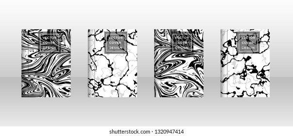 Mixture of acrylic paints. Liquid marble texture. Fluid art. Applicable for design cover, presentation, invitation, flyer, annual report, poster and business card, desing packaging - Vector