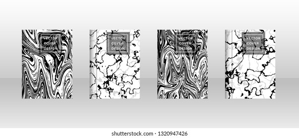 Mixture of acrylic paints. Liquid marble texture. Fluid art. Applicable for design cover, presentation, invitation, flyer, annual report, poster and business card, desing packaging - Vector
