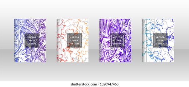 Mixture of acrylic paints. Liquid marble texture. Fluid art. Applicable for design cover, presentation, invitation, flyer, annual report, poster and business card, desing packaging - Vector