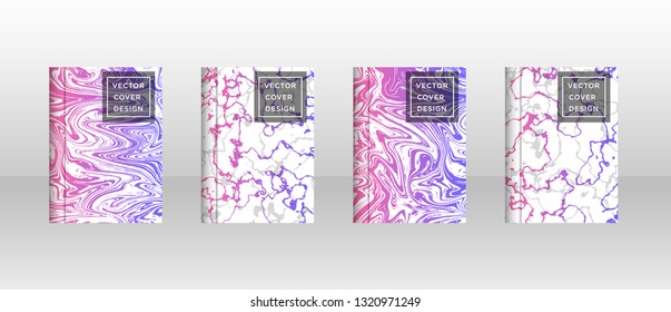 Mixture of acrylic paints. Liquid marble texture. Fluid art. Applicable for design cover, presentation, invitation, flyer, annual report, poster and business card, desing packaging - Vector