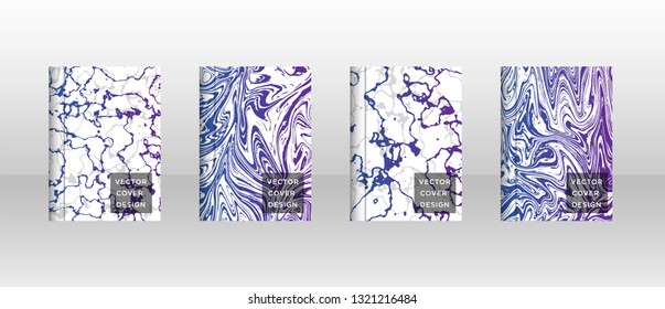 Mixture of acrylic paints. Liquid marble texture. Fluid art. Applicable for design cover, presentation, invitation, flyer, annual report, poster and business card, desing packaging - Vector
