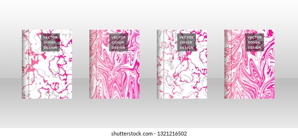 Mixture of acrylic paints. Liquid marble texture. Fluid art. Applicable for design cover, presentation, invitation, flyer, annual report, poster and business card, desing packaging - Vector