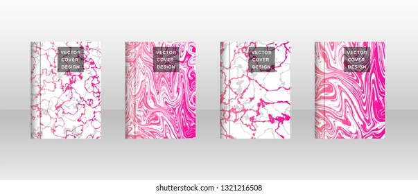 Mixture of acrylic paints. Liquid marble texture. Fluid art. Applicable for design cover, presentation, invitation, flyer, annual report, poster and business card, desing packaging - Vector