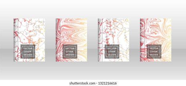 Mixture of acrylic paints. Liquid marble texture. Fluid art. Applicable for design cover, presentation, invitation, flyer, annual report, poster and business card, desing packaging - Vector