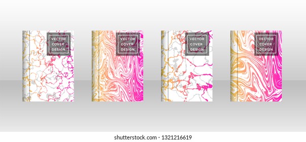 Mixture of acrylic paints. Liquid marble texture. Fluid art. Applicable for design cover, presentation, invitation, flyer, annual report, poster and business card, desing packaging - Vector