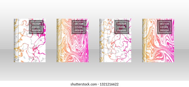 Mixture of acrylic paints. Liquid marble texture. Fluid art. Applicable for design cover, presentation, invitation, flyer, annual report, poster and business card, desing packaging - Vector