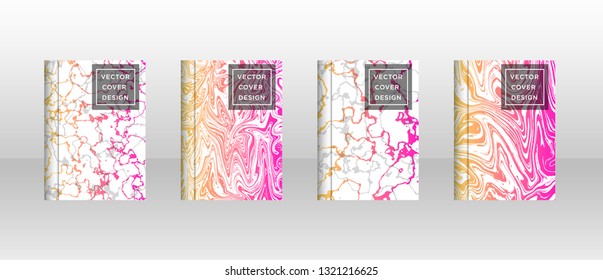 Mixture of acrylic paints. Liquid marble texture. Fluid art. Applicable for design cover, presentation, invitation, flyer, annual report, poster and business card, desing packaging - Vector