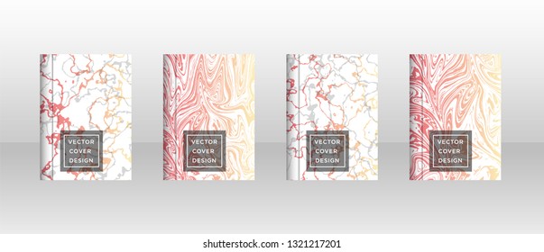 Mixture of acrylic paints. Liquid marble texture. Fluid art. Applicable for design cover, presentation, invitation, flyer, annual report, poster and business card, desing packaging - Vector