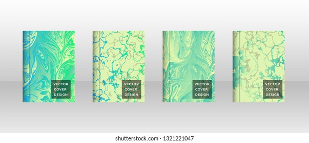 Mixture of acrylic paints. Liquid marble texture. Fluid art. Applicable for design cover, presentation, invitation, flyer, annual report, poster and business card, desing packaging - Vector