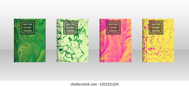 Mixture of acrylic paints. Liquid marble texture. Fluid art. Applicable for design cover, presentation, invitation, flyer, annual report, poster and business card, desing packaging - Vector