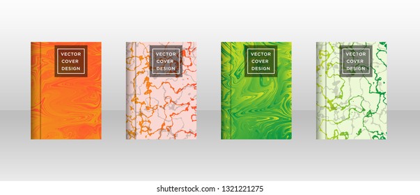 Mixture of acrylic paints. Liquid marble texture. Fluid art. Applicable for design cover, presentation, invitation, flyer, annual report, poster and business card, desing packaging - Vector