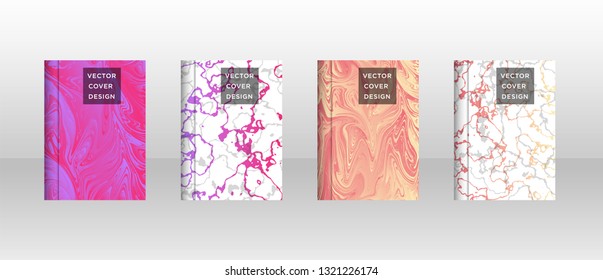 Mixture of acrylic paints. Liquid marble texture. Fluid art. Applicable for design cover, presentation, invitation, flyer, annual report, poster and business card, desing packaging - Vector