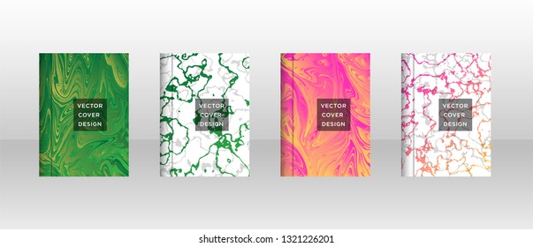 Mixture of acrylic paints. Liquid marble texture. Fluid art. Applicable for design cover, presentation, invitation, flyer, annual report, poster and business card, desing packaging - Vector