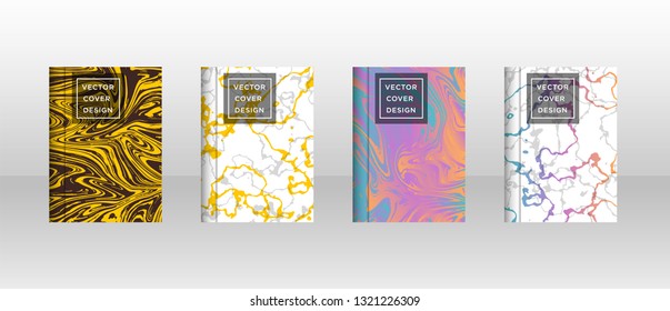 Mixture of acrylic paints. Liquid marble texture. Fluid art. Applicable for design cover, presentation, invitation, flyer, annual report, poster and business card, desing packaging - Vector