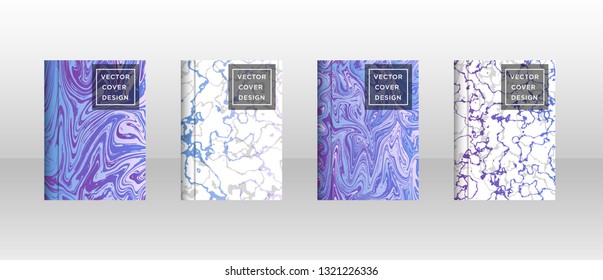 Mixture of acrylic paints. Liquid marble texture. Fluid art. Applicable for design cover, presentation, invitation, flyer, annual report, poster and business card, desing packaging - Vector