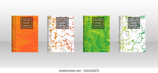 Mixture of acrylic paints. Liquid marble texture. Fluid art. Applicable for design cover, presentation, invitation, flyer, annual report, poster and business card, design packaging - Vector