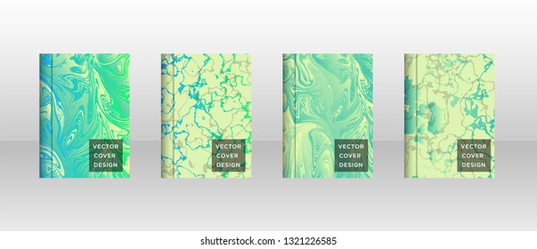 Mixture of acrylic paints. Liquid marble texture. Fluid art. Applicable for design cover, presentation, invitation, flyer, annual report, poster and business card, design packaging - Vector