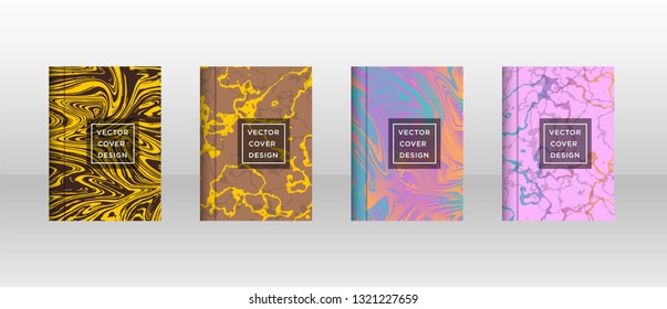 Mixture of acrylic paints. Liquid marble texture. Fluid art. Applicable for design cover, presentation, invitation, flyer, annual report, poster and business card, design packaging - Vector