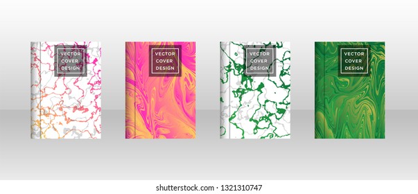 Mixture of acrylic paints. Liquid marble texture. Fluid art. Applicable for design cover, presentation, invitation, flyer, annual report, poster and business card, desing packaging - Vector