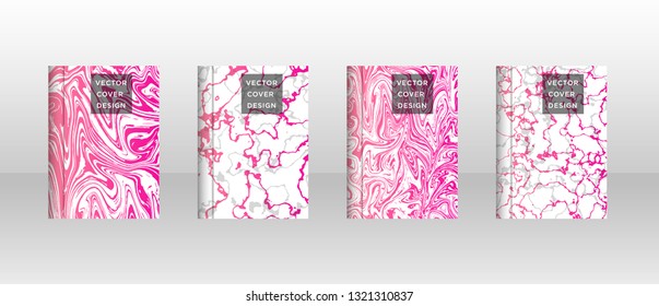Mixture of acrylic paints. Liquid marble texture. Fluid art. Applicable for design cover, presentation, invitation, flyer, annual report, poster and business card, desing packaging - Vector