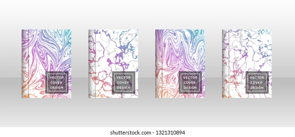 Mixture of acrylic paints. Liquid marble texture. Fluid art. Applicable for design cover, presentation, invitation, flyer, annual report, poster and business card, desing packaging - Vector