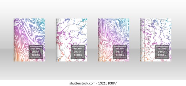 Mixture of acrylic paints. Liquid marble texture. Fluid art. Applicable for design cover, presentation, invitation, flyer, annual report, poster and business card, desing packaging - Vector