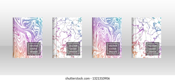 Mixture of acrylic paints. Liquid marble texture. Fluid art. Applicable for design cover, presentation, invitation, flyer, annual report, poster and business card, desing packaging - Vector