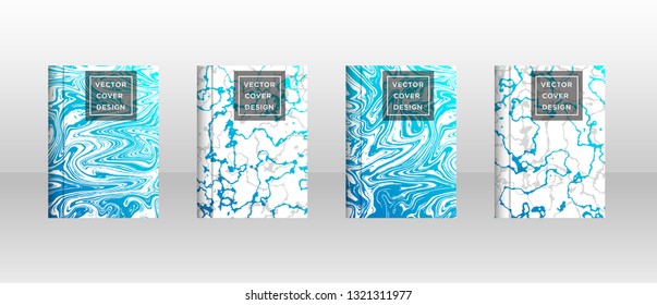 Mixture of acrylic paints. Liquid marble texture. Fluid art. Applicable for design cover, presentation, invitation, flyer, annual report, poster and business card, desing packaging - Vector