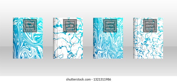 Mixture of acrylic paints. Liquid marble texture. Fluid art. Applicable for design cover, presentation, invitation, flyer, annual report, poster and business card, desing packaging - Vector
