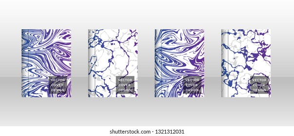 Mixture of acrylic paints. Liquid marble texture. Fluid art. Applicable for design cover, presentation, invitation, flyer, annual report, poster and business card, desing packaging - Vector