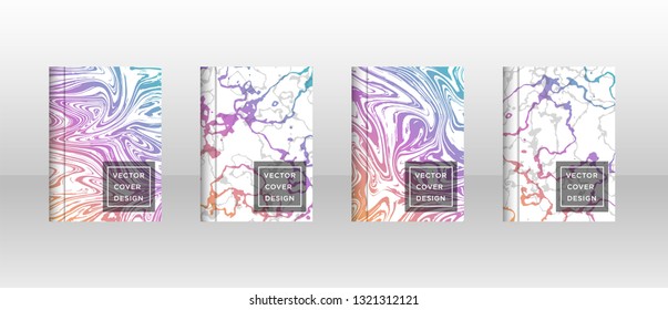 Mixture of acrylic paints. Liquid marble texture. Fluid art. Applicable for design cover, presentation, invitation, flyer, annual report, poster and business card, desing packaging - Vector
