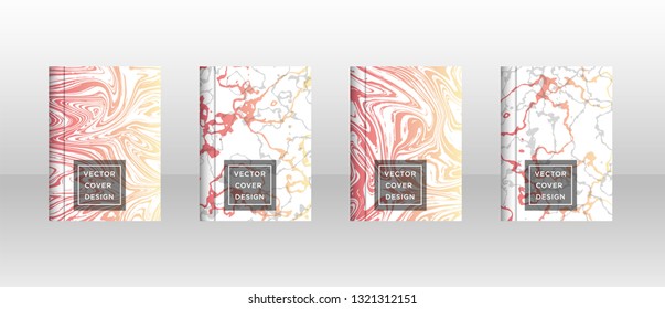 Mixture of acrylic paints. Liquid marble texture. Fluid art. Applicable for design cover, presentation, invitation, flyer, annual report, poster and business card, desing packaging - Vector