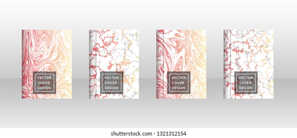 Mixture of acrylic paints. Liquid marble texture. Fluid art. Applicable for design cover, presentation, invitation, flyer, annual report, poster and business card, desing packaging - Vector