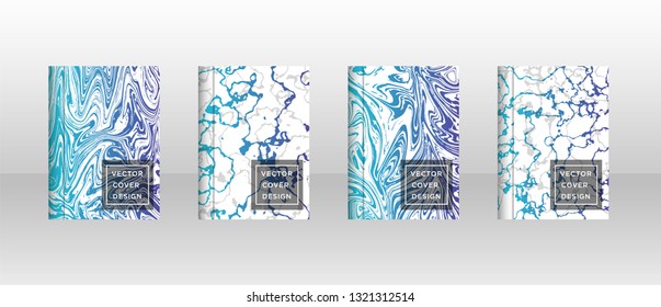 Mixture of acrylic paints. Liquid marble texture. Fluid art. Applicable for design cover, presentation, invitation, flyer, annual report, poster and business card, desing packaging - Vector