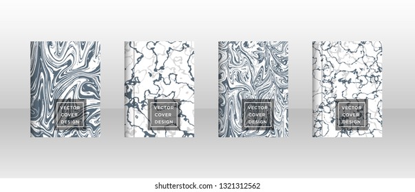 Mixture of acrylic paints. Liquid marble texture. Fluid art. Applicable for design cover, presentation, invitation, flyer, annual report, poster and business card, desing packaging - Vector