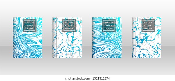Mixture of acrylic paints. Liquid marble texture. Fluid art. Applicable for design cover, presentation, invitation, flyer, annual report, poster and business card, desing packaging - Vector