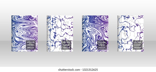 Mixture of acrylic paints. Liquid marble texture. Fluid art. Applicable for design cover, presentation, invitation, flyer, annual report, poster and business card, desing packaging - Vector