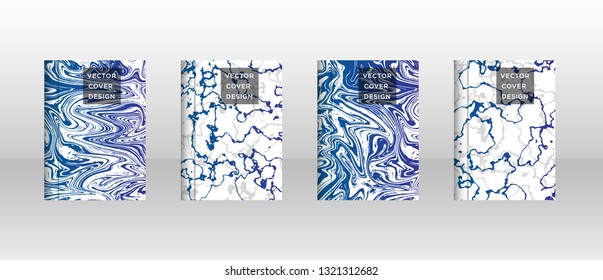 Mixture of acrylic paints. Liquid marble texture. Fluid art. Applicable for design cover, presentation, invitation, flyer, annual report, poster and business card, desing packaging - Vector