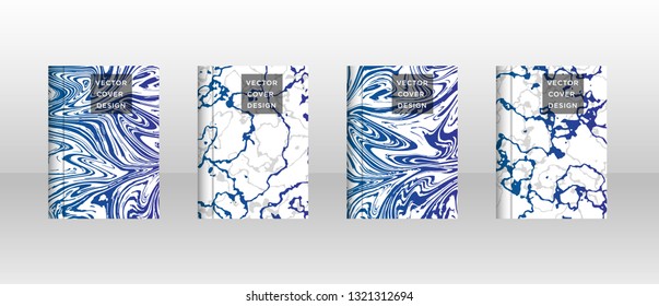 Mixture of acrylic paints. Liquid marble texture. Fluid art. Applicable for design cover, presentation, invitation, flyer, annual report, poster and business card, desing packaging - Vector