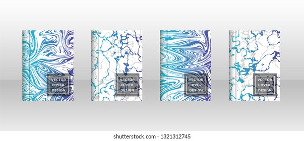 Mixture of acrylic paints. Liquid marble texture. Fluid art. Applicable for design cover, presentation, invitation, flyer, annual report, poster and business card, desing packaging - Vector